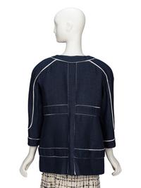 Chanel, Navy Silk Tweed Jacket