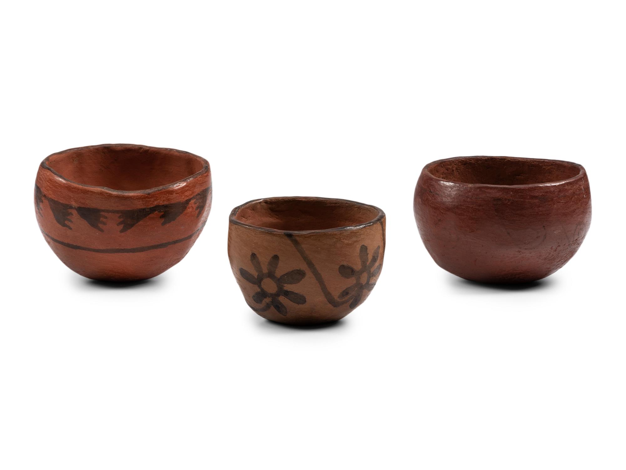 Tohono O'odham Facial Pottery Bowls