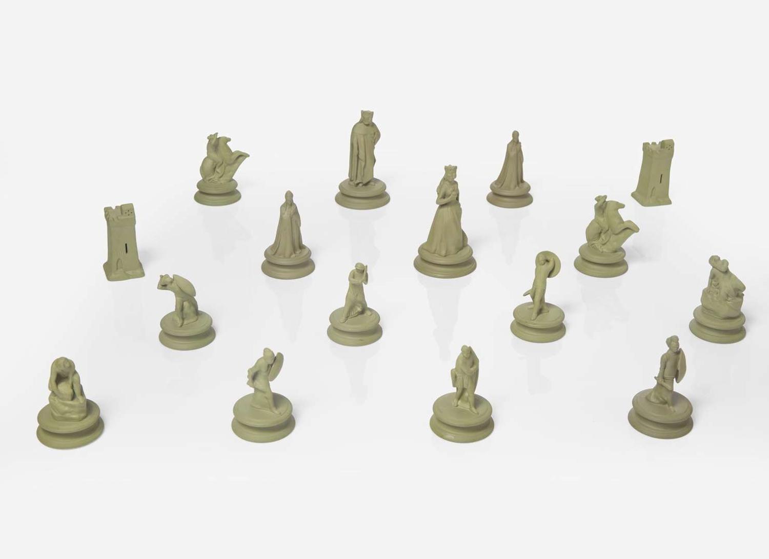 A Wedgwood Jasperware Chess Set, UK, 2006