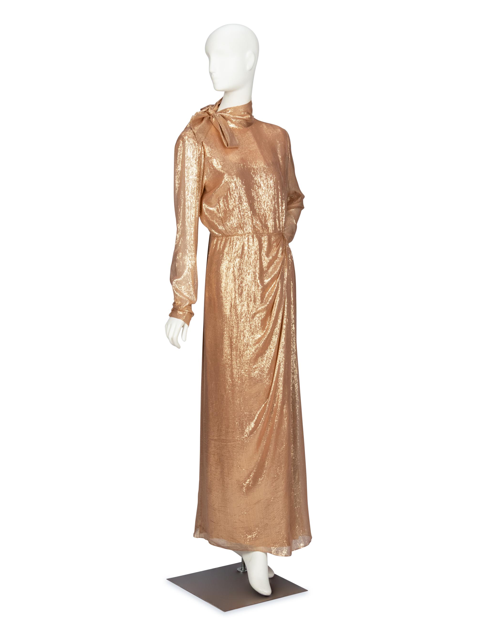 Bob Mackie, Gold Lamé Gown worn by Lucille Ball