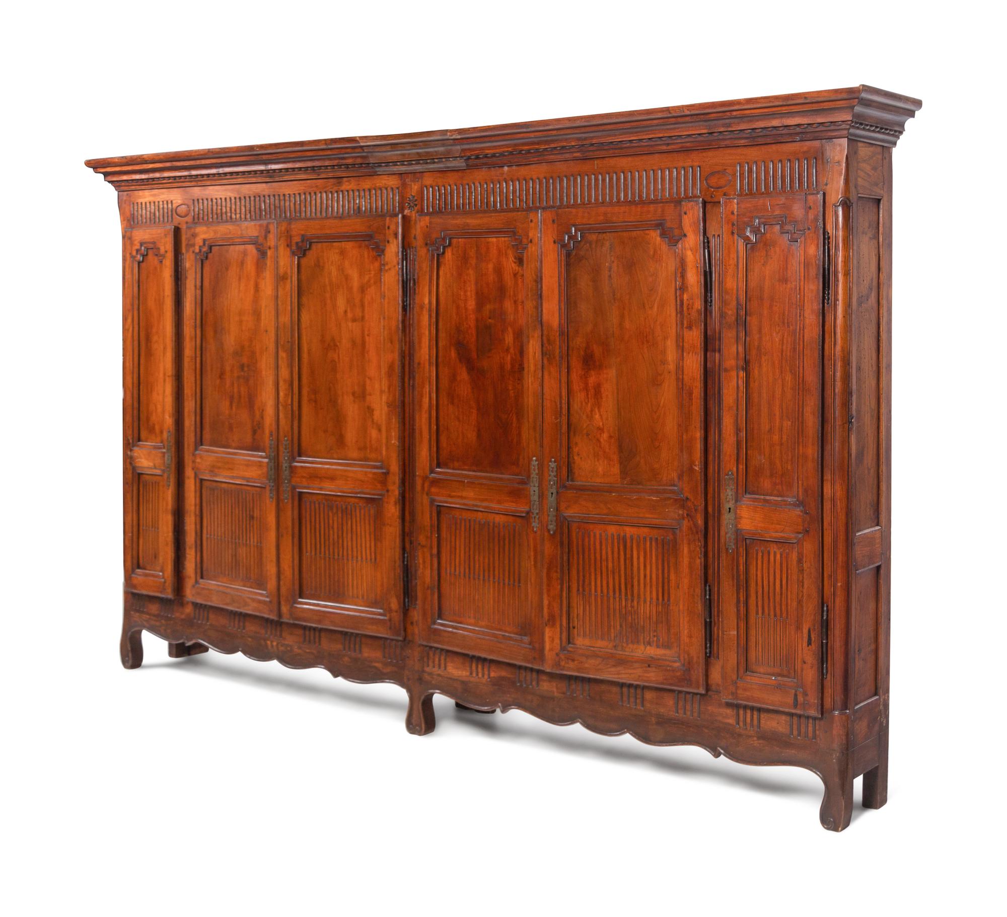 A French Provincial Walnut Bibliothèque