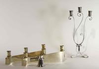 A Group of Three Mexican Silver Three-Light Candelabra, Royal Haeger by Royal Hickman for Los Castillo, Taxco, 20th Century, comprising