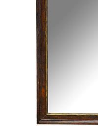 A North Italian Neoclassical Gilt Decorated and Grain-Painted Mirror