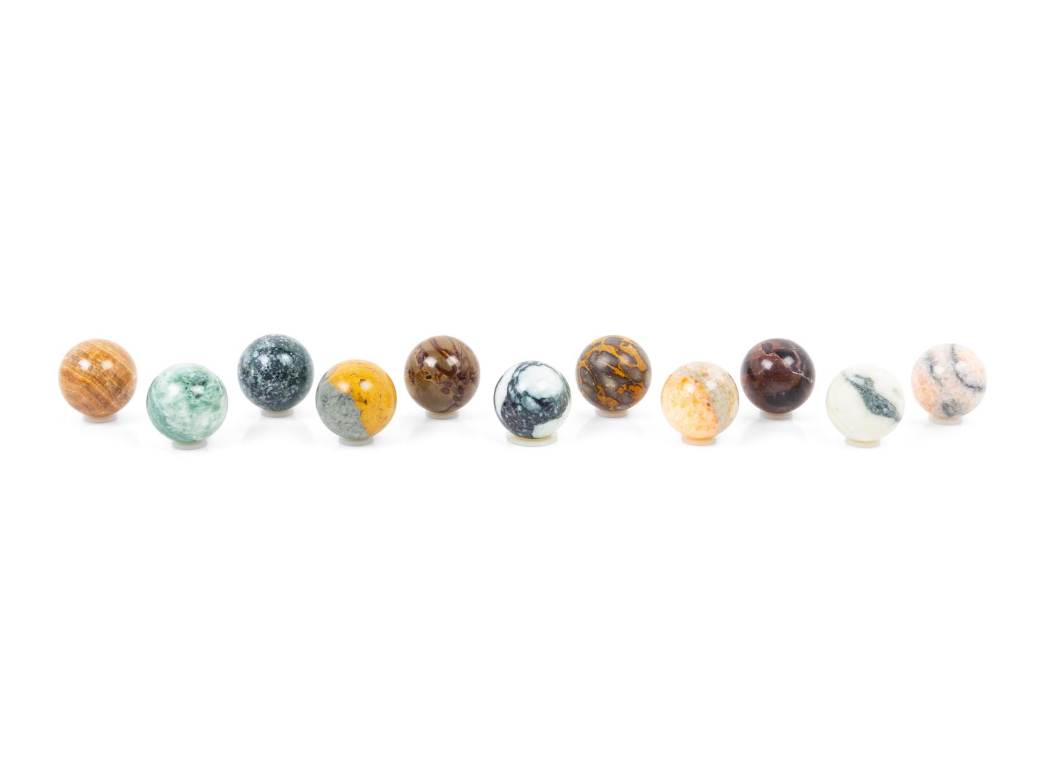 A Collection of Marble Spheres