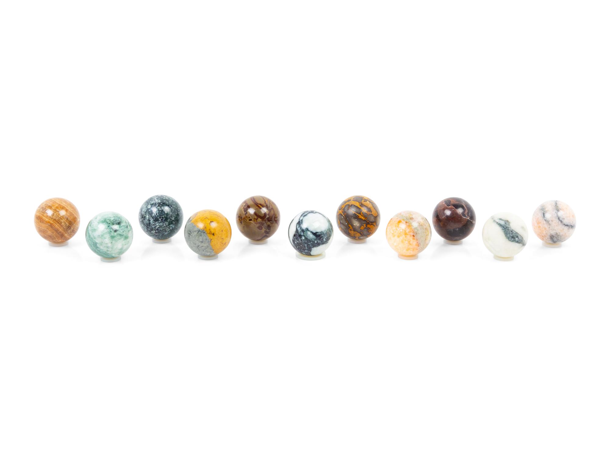 A Collection of Marble Spheres