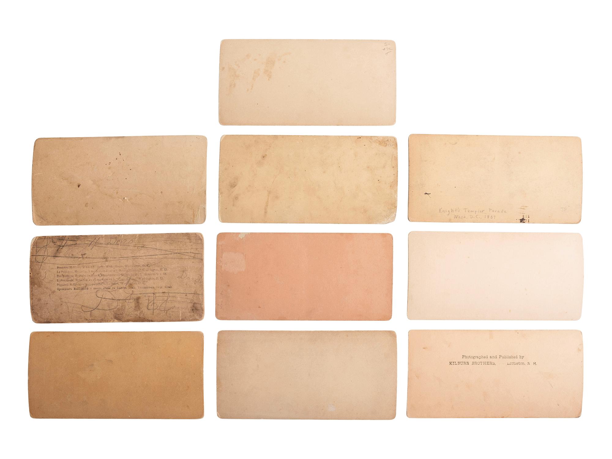 [EARLY PHOTOGRAPHY]. A collection of 19th-early 20th century stereoviews and CDVs, incl. images of Washington, DC, the Smithsonian Institution, politicians and public events.
