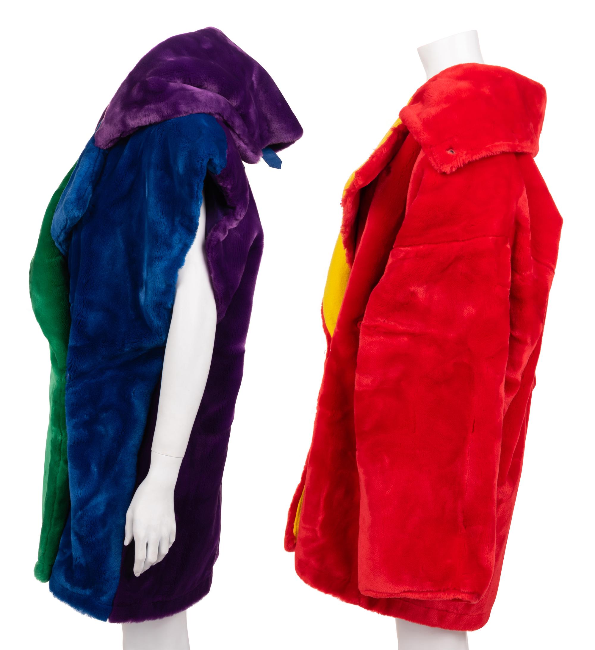 Two Jean de Castelbajac Plush Coats, 1990s