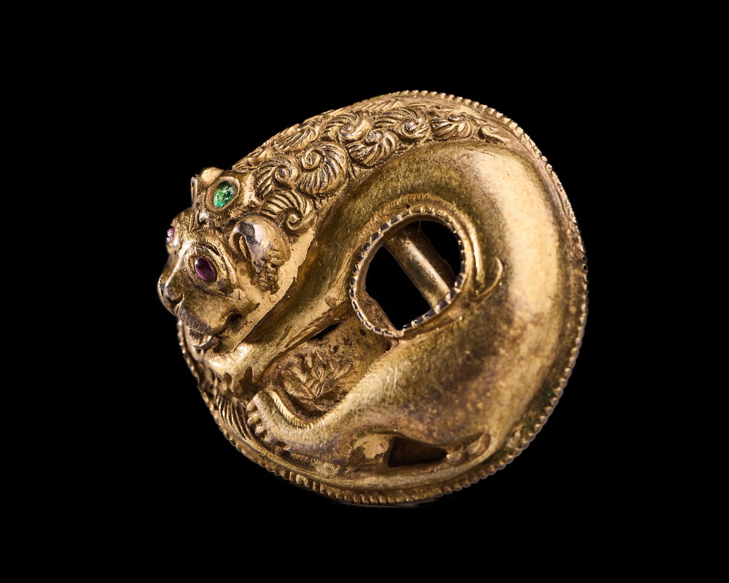 A Scytho-Siberian Gold Buckle in the Form of a Lion
