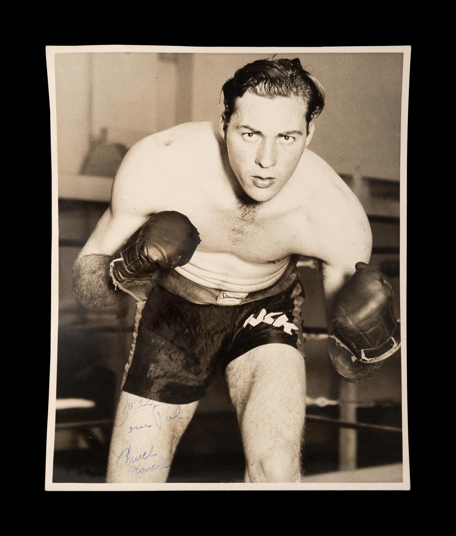 A Group of 22 Original Boxing Photographs Including Joe Louis and Jack Dempsey,