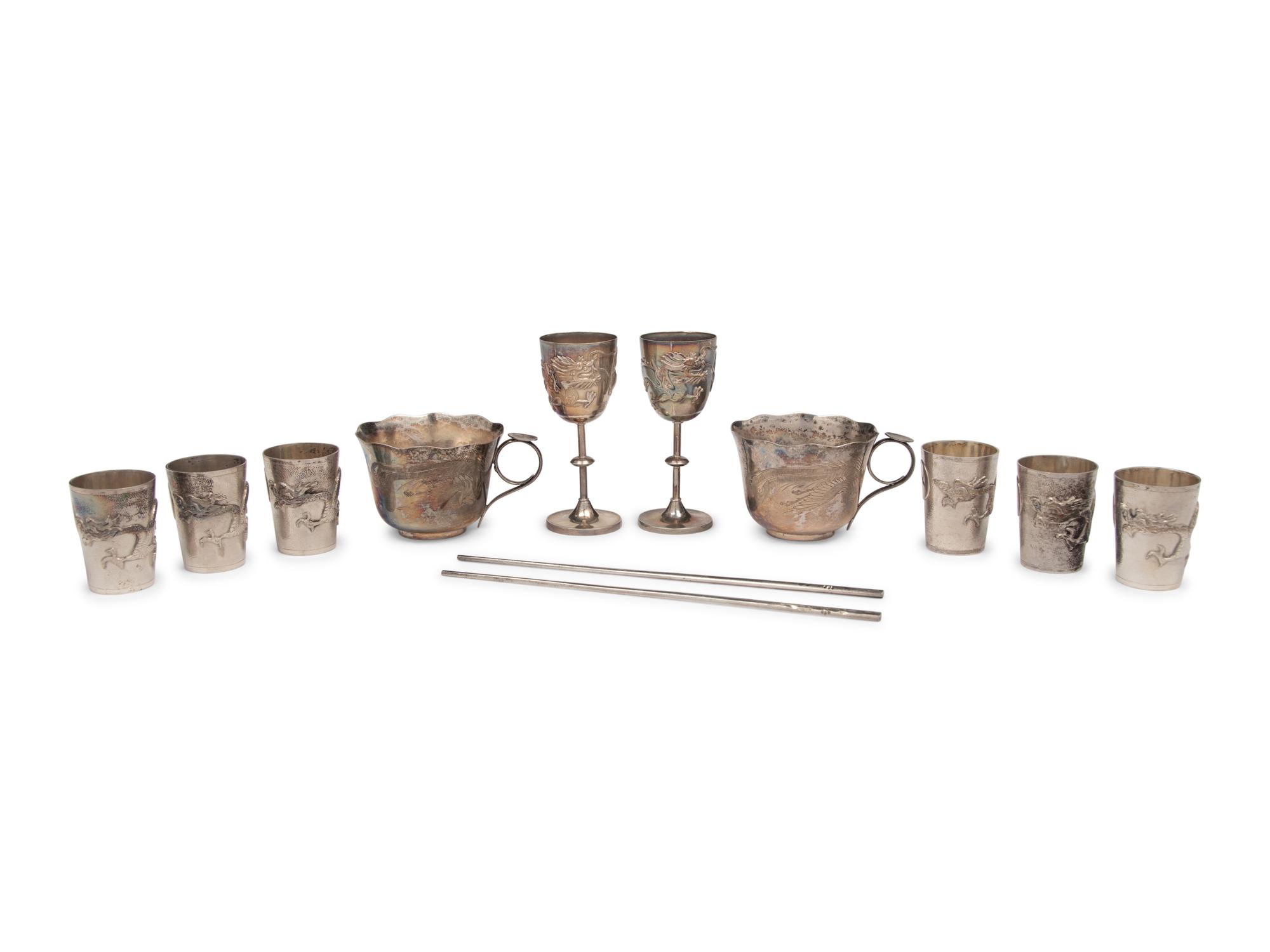 A Collection of Chinese Export Silverwares