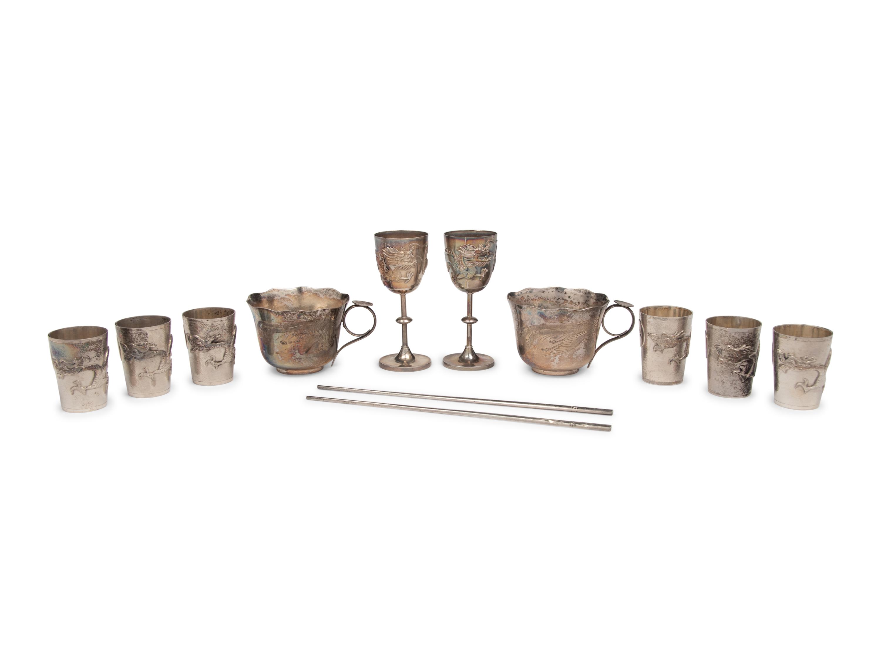 A Collection of Chinese Export Silverwares