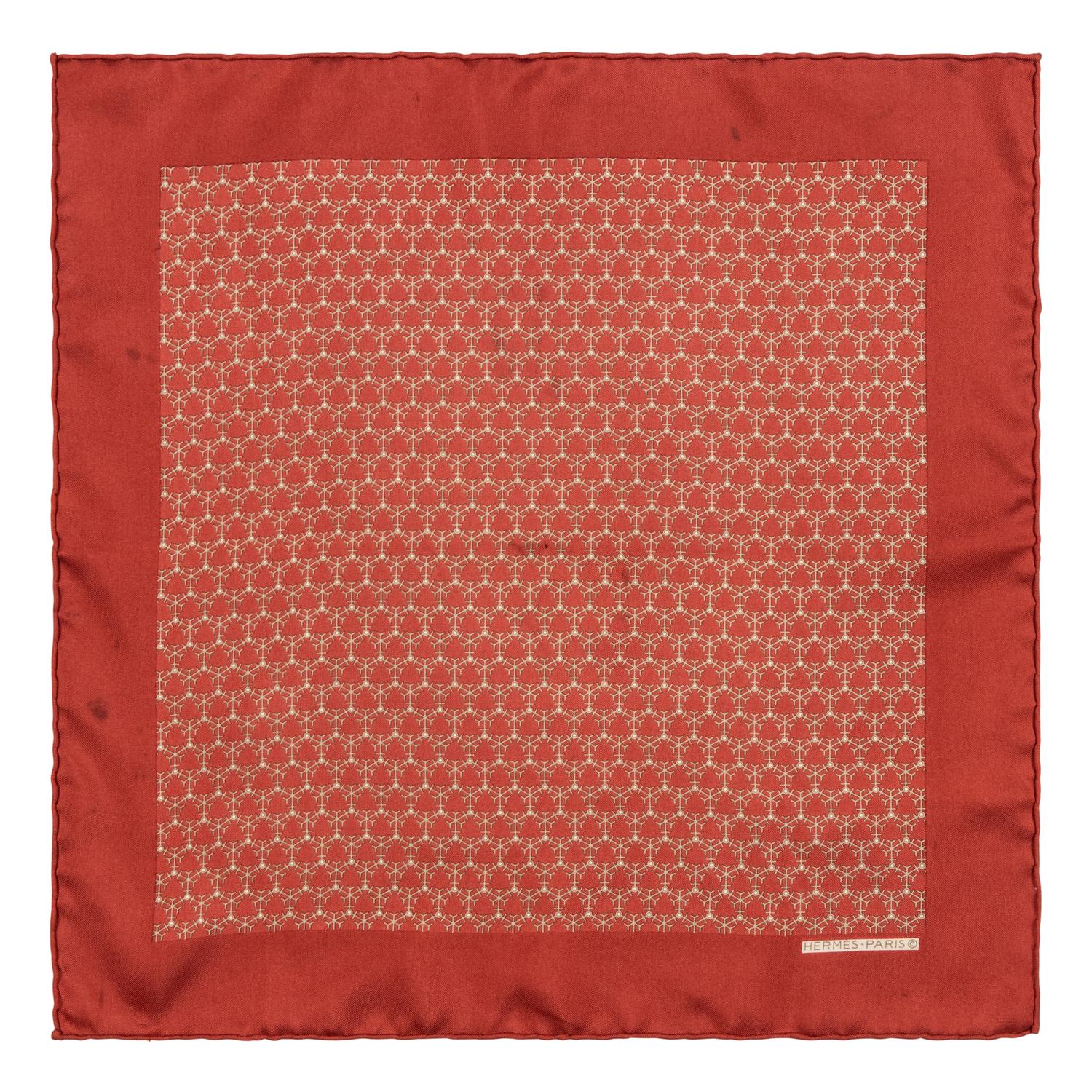 Six Pocket Squares by Hermès, Charvet, and Gianni Versace