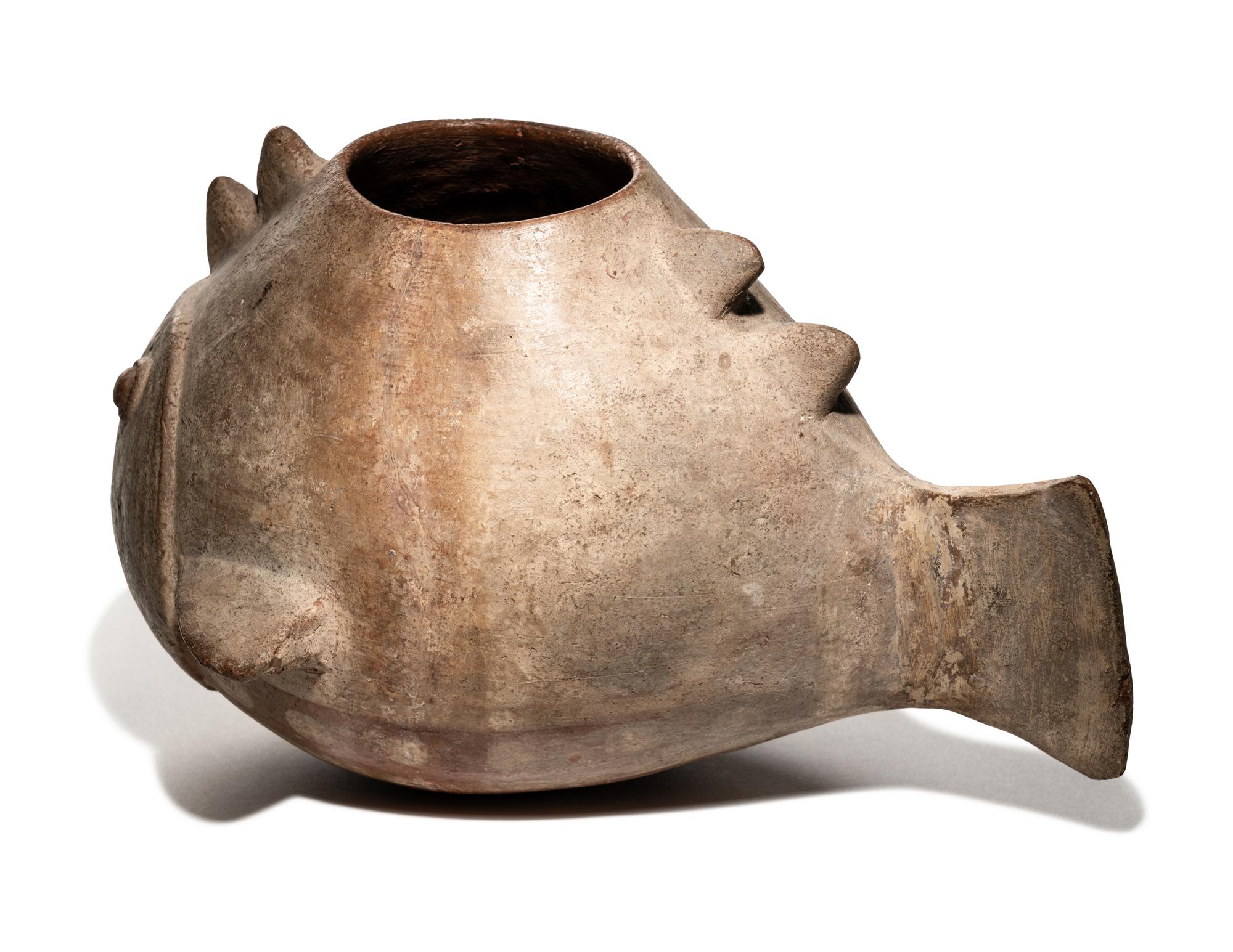 A Colima Shark Effigy Vessel