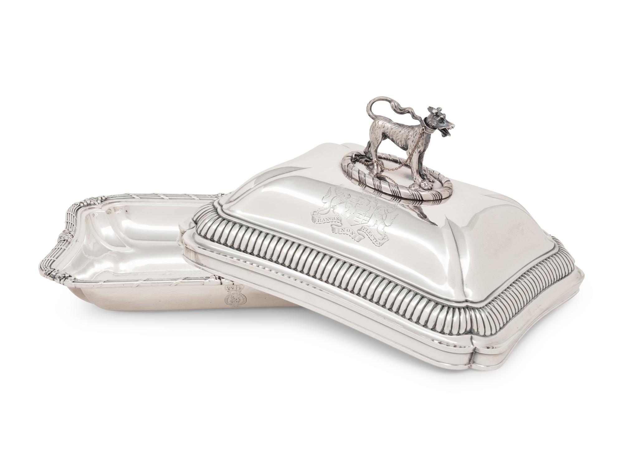 A George III Silver Covered Entrée Dish of Ducal Interest