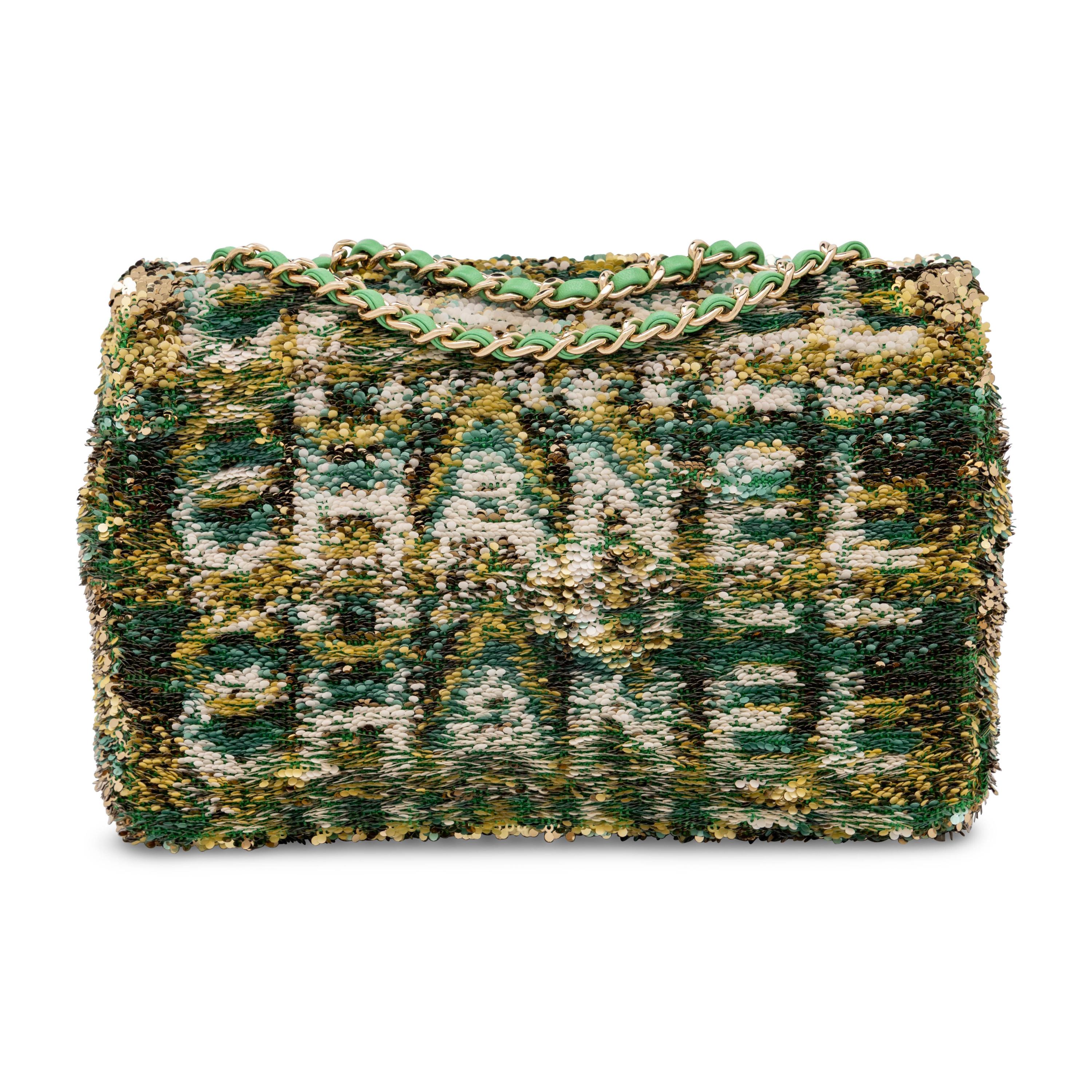 Chanel, Mini Classic Flap in Multicolor Flip Sequins