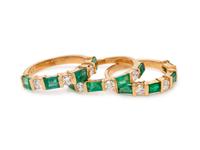 COLLECTION OF DIAMOND AND EMERALD RINGS