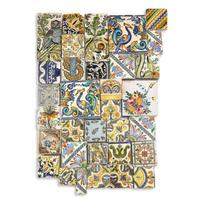 A Group of Thirty-Six Spanish and Mexican Tin-Glaze Tiles