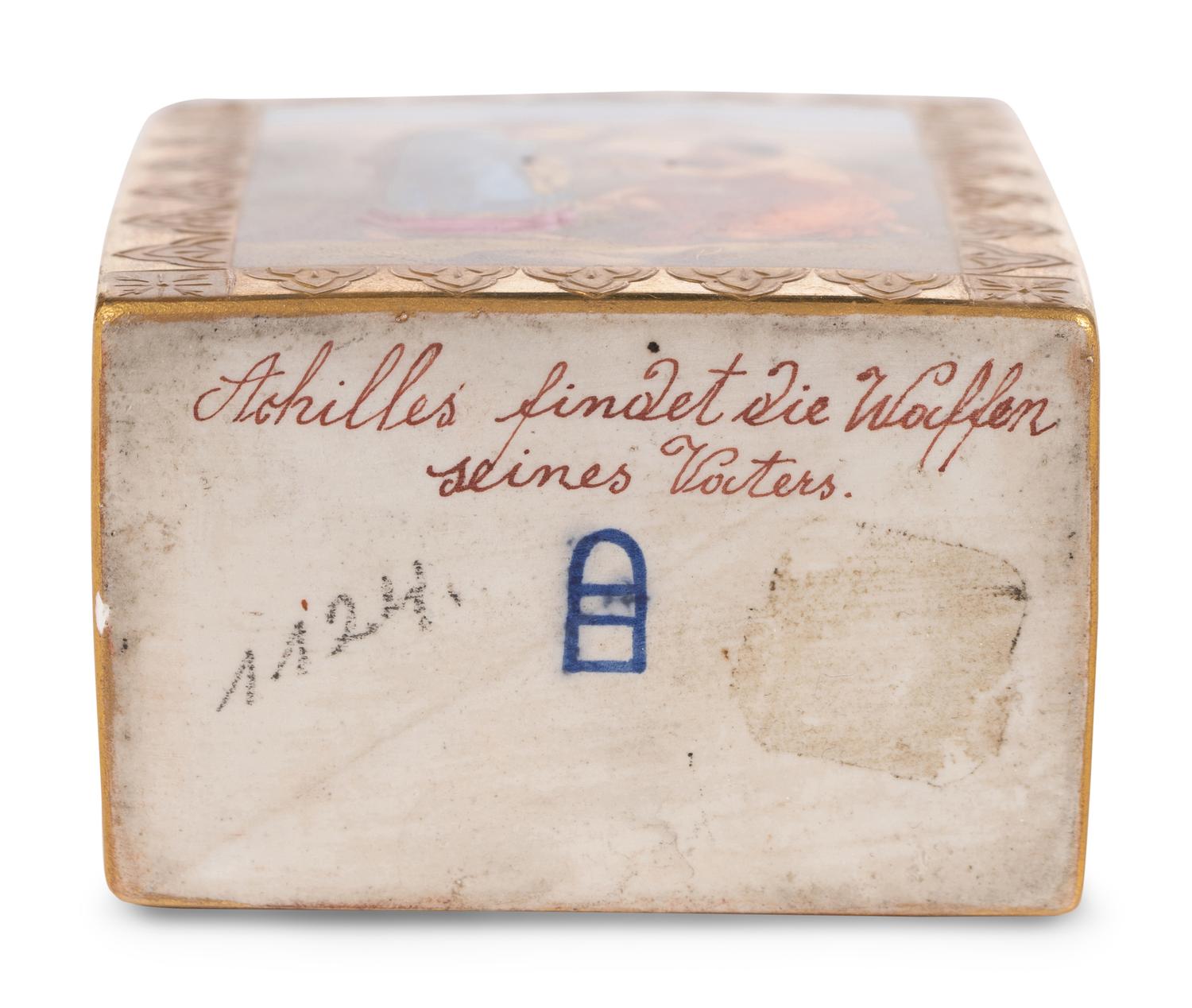 A Vienna Porcelain Tea Caddy