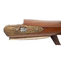 Carved Contemporary Flintlock Jaeger Rifle