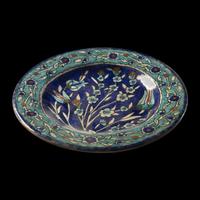 An Iznik Glazed Ceramic Dish