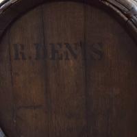 An Iron and Wood Wine Caddy 22.5" W x 17.5" D x 35" H — France, 19th Century