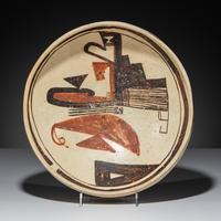 Ancestral Pueblo, Sikyatki Polychrome Pottery Bowl