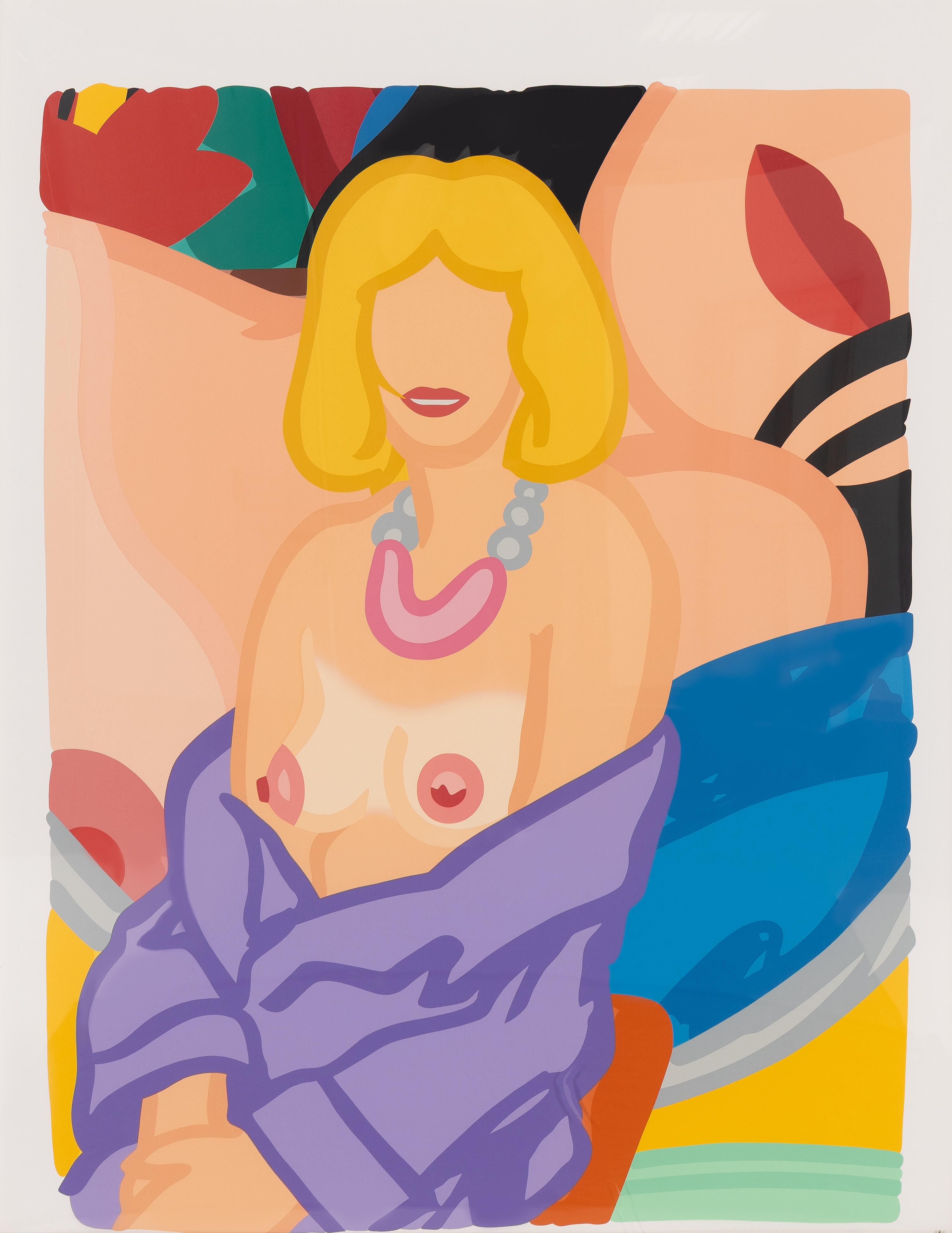 Tom Wesselmann (American, 1931–2004) — Claire Sitting with Robe Half Off (Vivienne) (from Portfolio 90 ), 1993