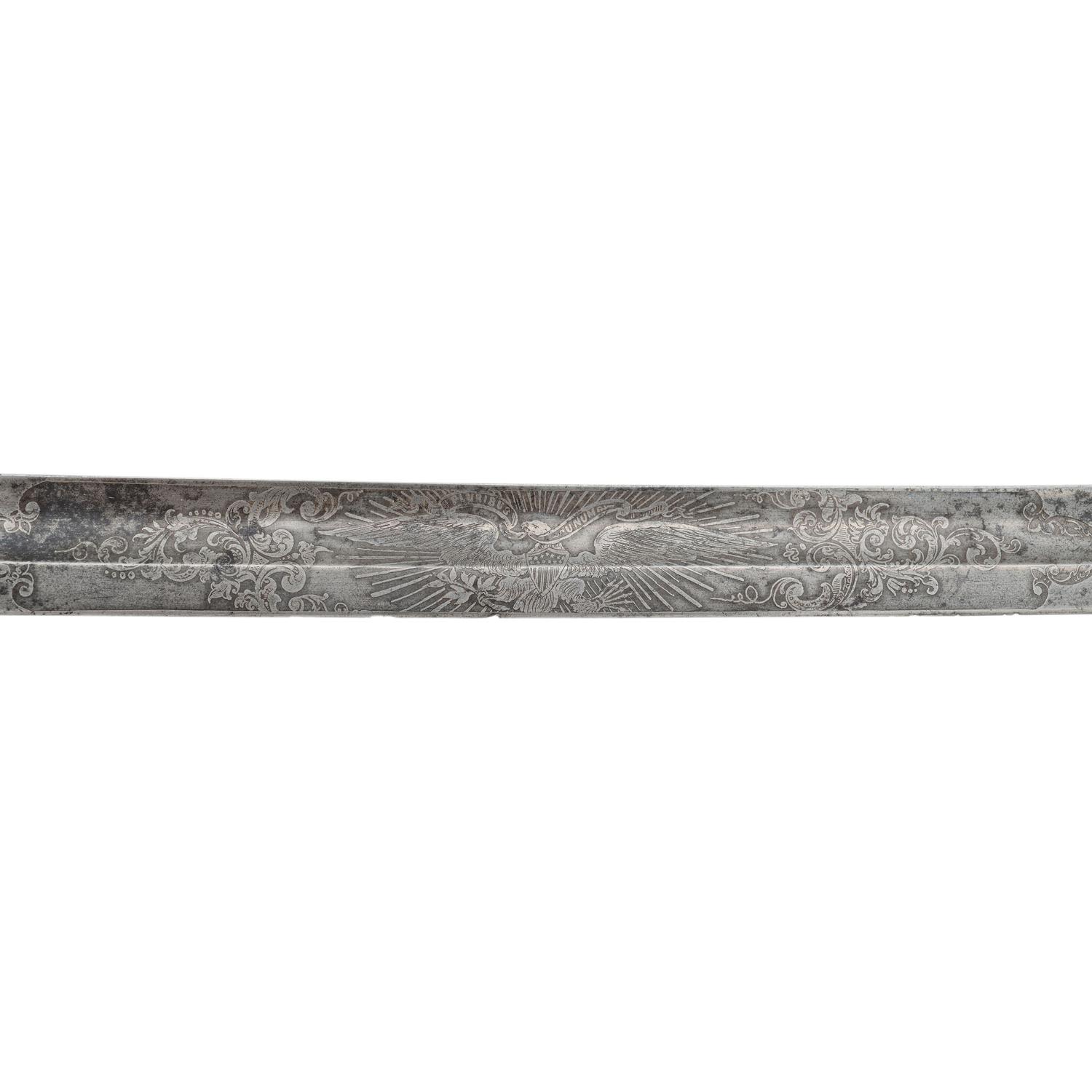 Non-Regulation Staff & Field Officer's Sword of Lt. Isaiah Robison - 28th PVV - KIA at Peachtree Creek