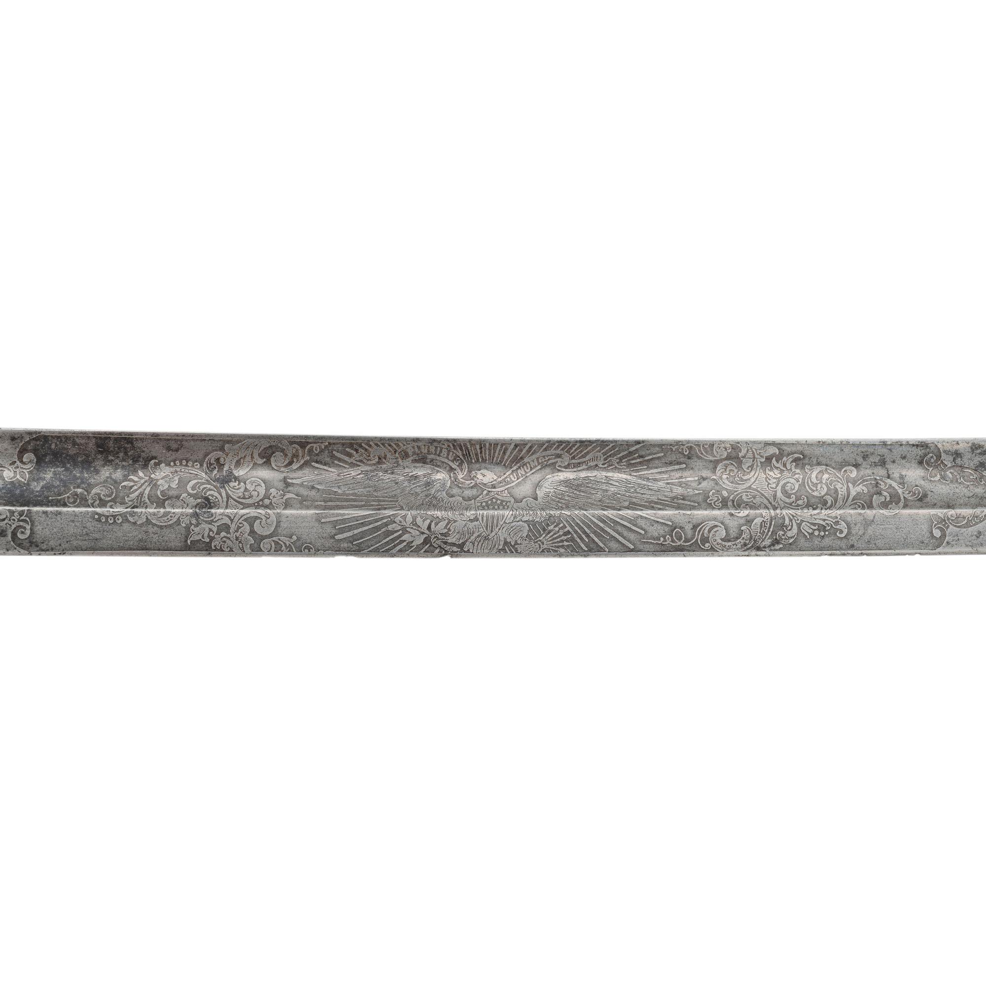 Non-Regulation Staff & Field Officer's Sword of Lt. Isaiah Robison - 28th PVV - KIA at Peachtree Creek