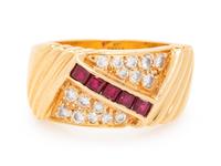 Tiffany & Co., Ruby and Diamond Ring