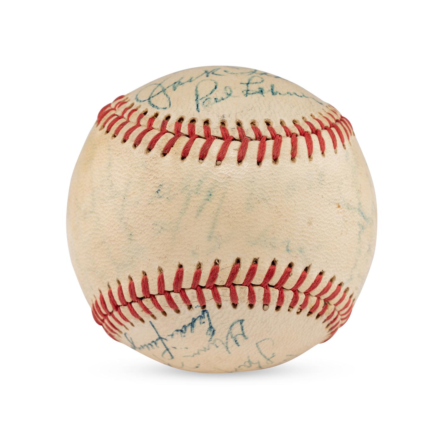 A 1949 St. Louis Browns and St. Louis Cardinals Multi Signed Autograph Baseball (Beckett Authentication Services)