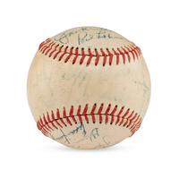 A 1949 St. Louis Browns and St. Louis Cardinals Multi Signed Autograph Baseball (Beckett Authentication Services)