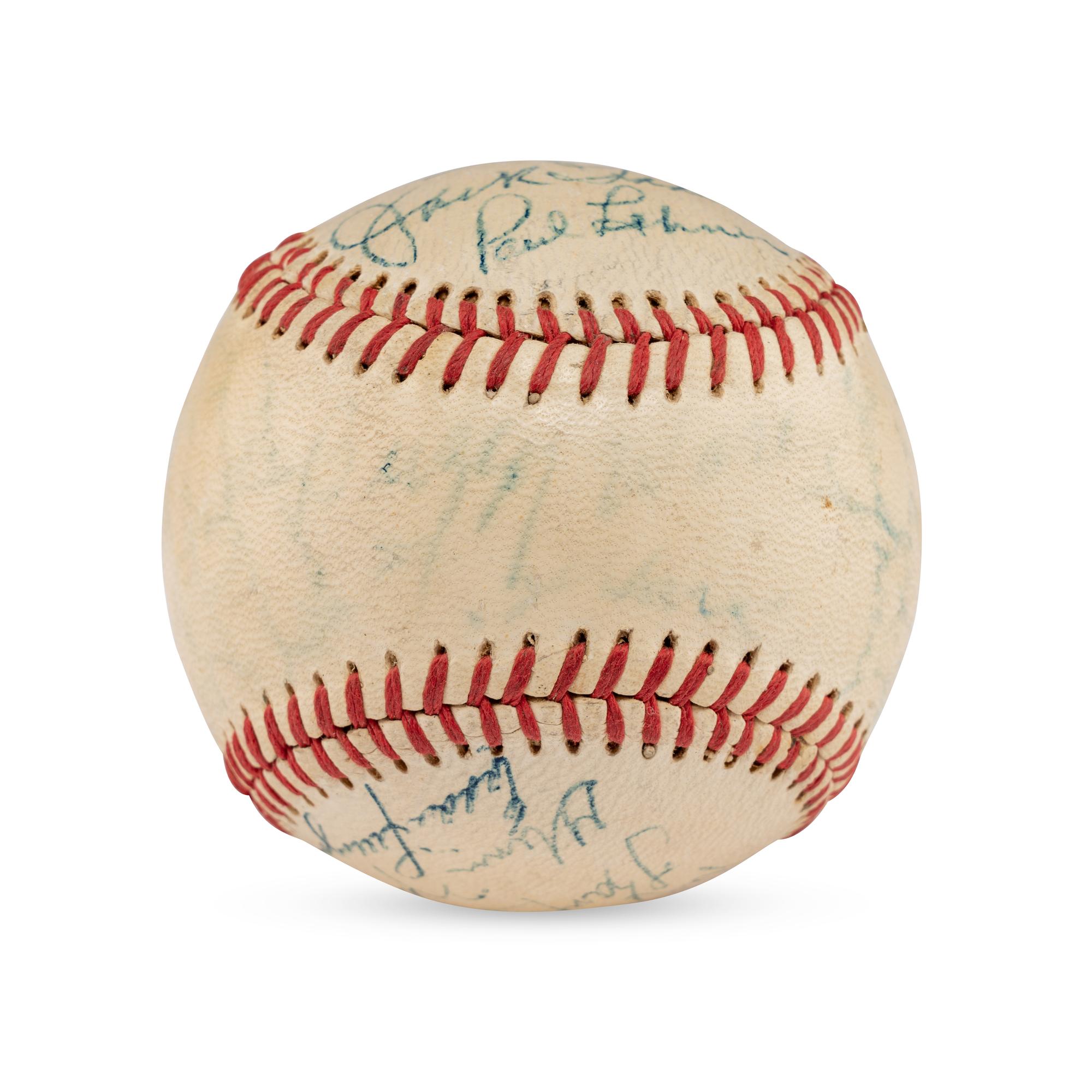 A 1949 St. Louis Browns and St. Louis Cardinals Multi Signed Autograph Baseball (Beckett Authentication Services)