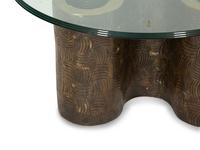 Two Glass Top Tables After a Design by Frank Gehry