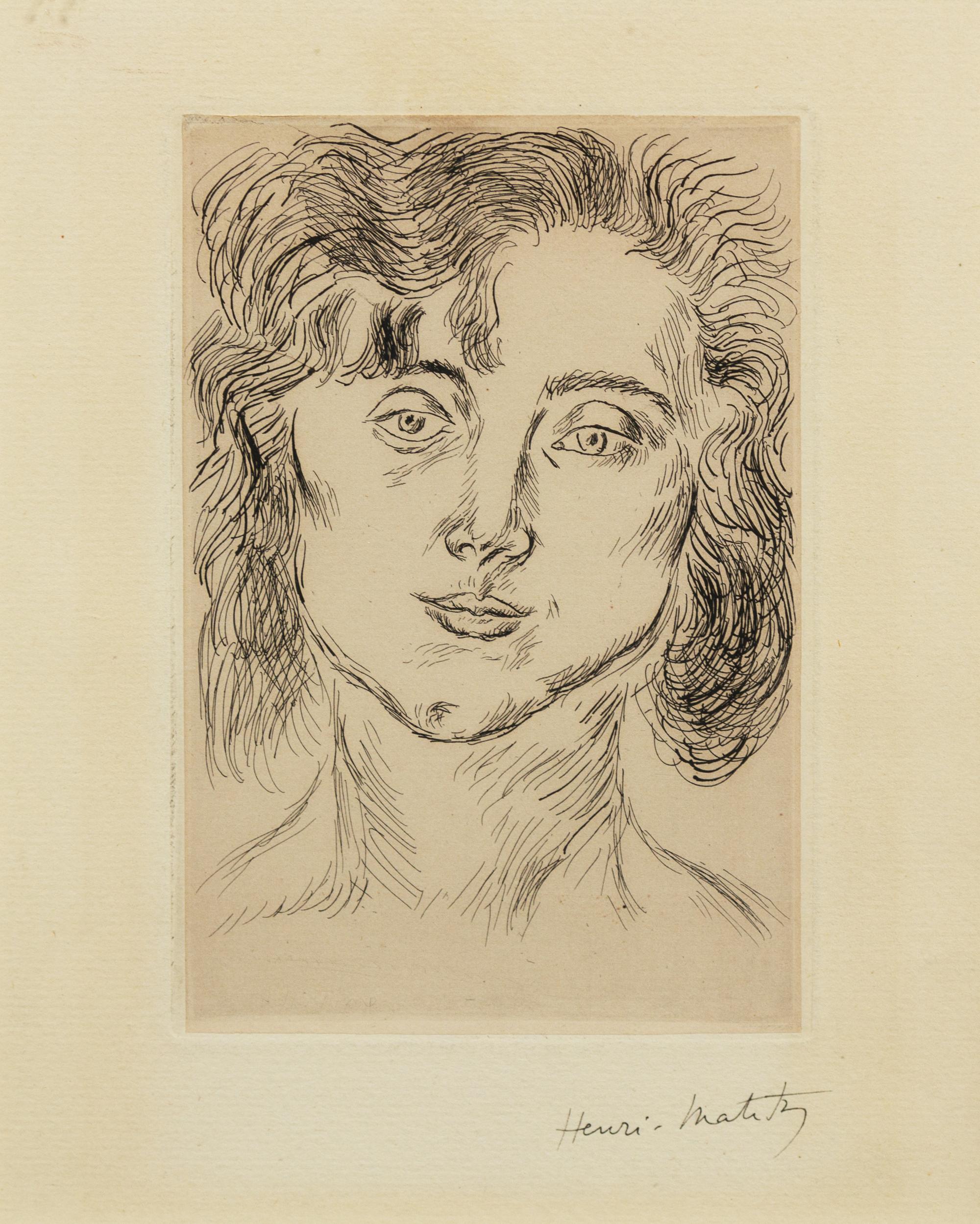 Henri Matisse, (French, 1869-1954), Mlle. M. M. (Mademoiselle Marguerite Matisse), 1920