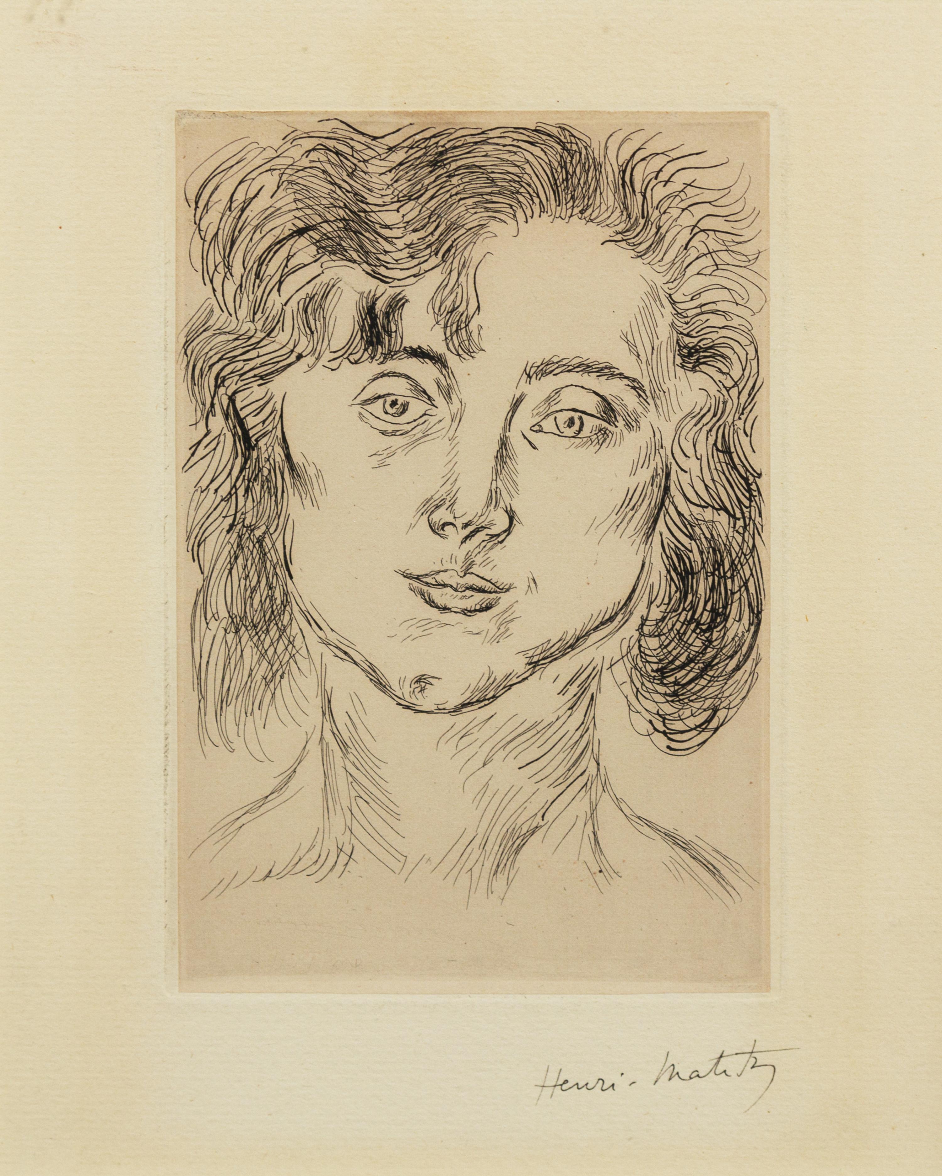 Henri Matisse, (French, 1869-1954), Mlle. M. M. (Mademoiselle Marguerite Matisse), 1920