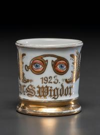 An Optician's Porcelain Occupational Shaving Mug