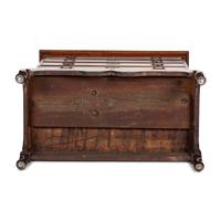 A Queen Anne Cherrywood Chest on Pad Foot Stand