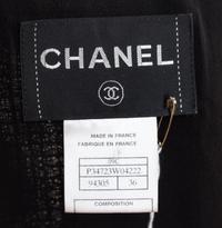 A Chanel Black Wool Evening Jacket, Size 36.