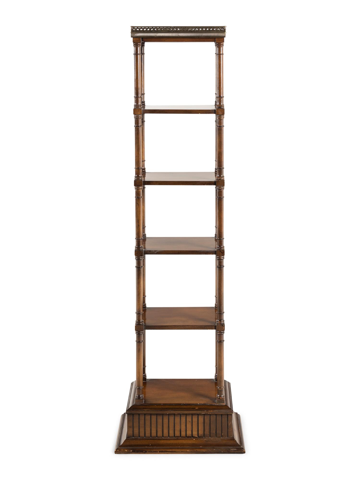 An American Six-Tier Etagere