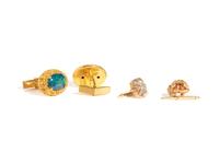 COLLECTION OF OPAL AND DIAMOND CUFFLINKS