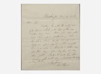 [Presidential] Pierce, Franklin: Autograph Letter, signed