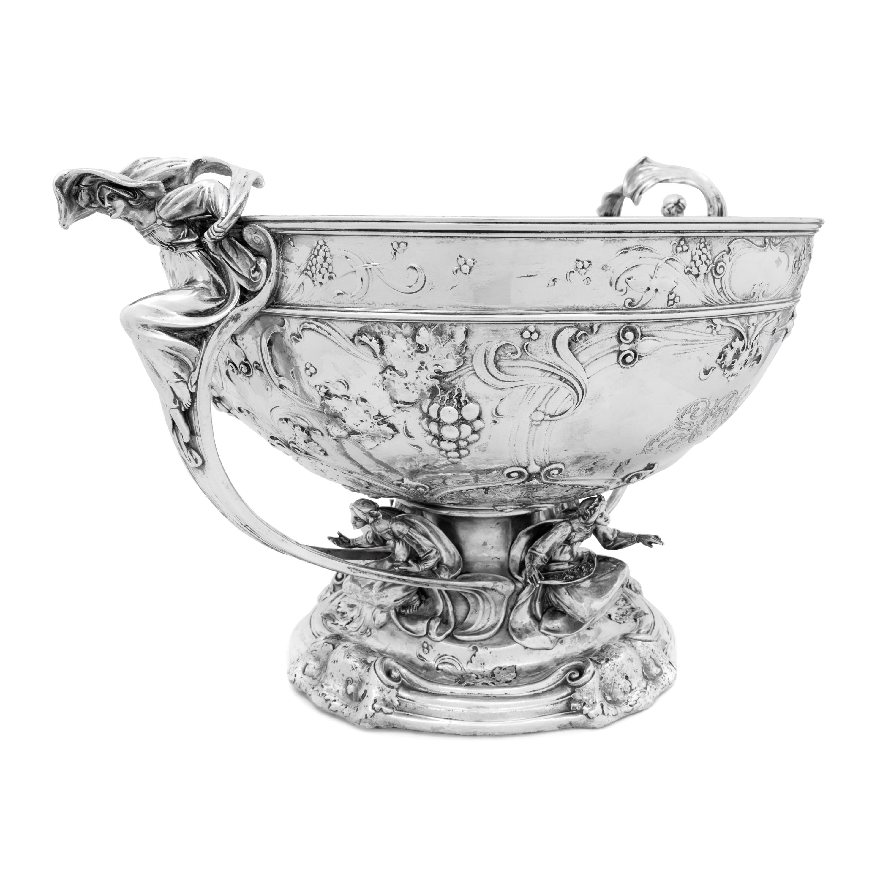 A Large Martelé Silver Punch Bowl Made for the 1904 Louisiana Purchase Exposition in St. Louis