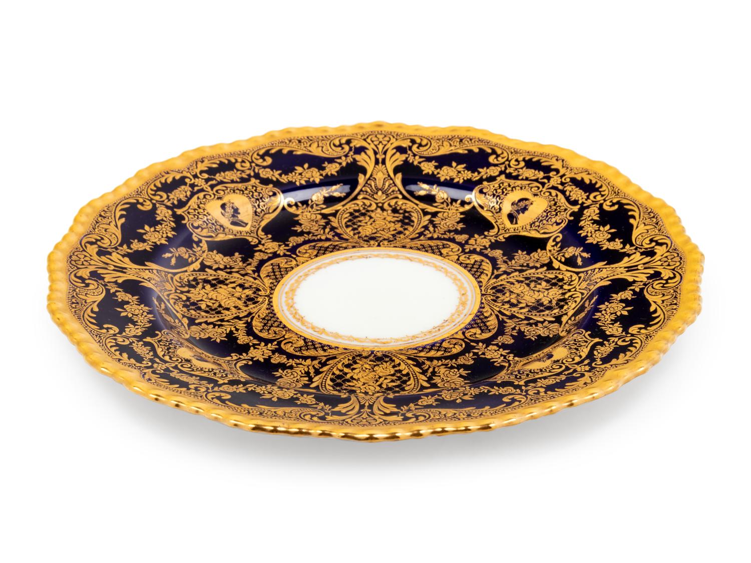 A Set of Fifteen Royal Doulton Porcelain Salad Plates Retailed by Tiffany & Co.