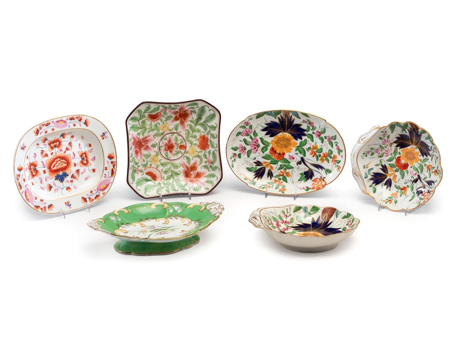 Four Coalport Porcelain Serving Articles