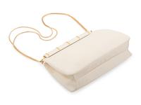 Judith Leiber White Lizard Shoulder Bag