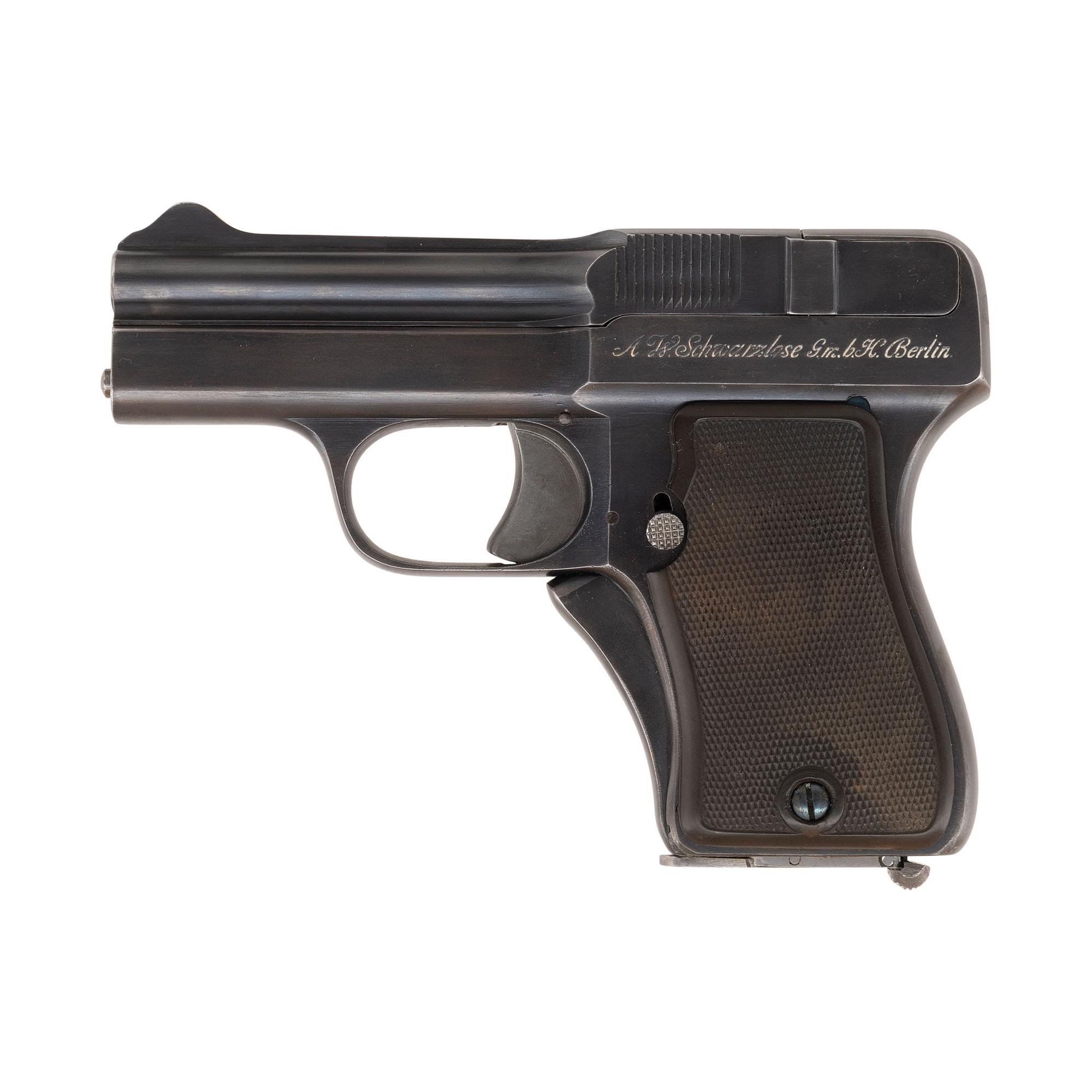 **Rare German Schwarzlose Model 1909 (1908) Blow Forward Pistol Restored by Gale Morgan