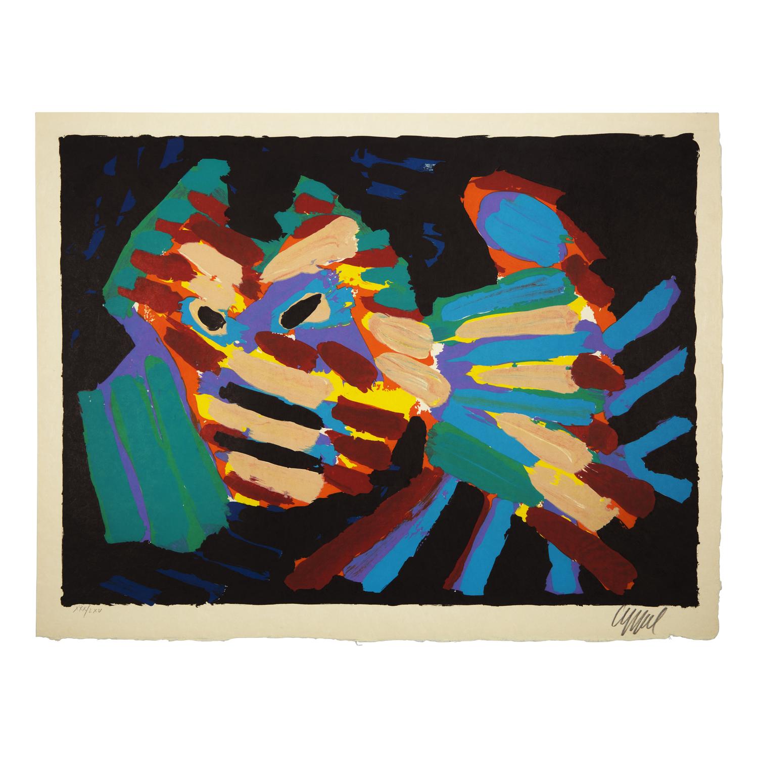 Karel Appel (Dutch, 1921-2006) — Cats (complete portfolio of seventeen lithographs, with title page and portfolio case), 1978