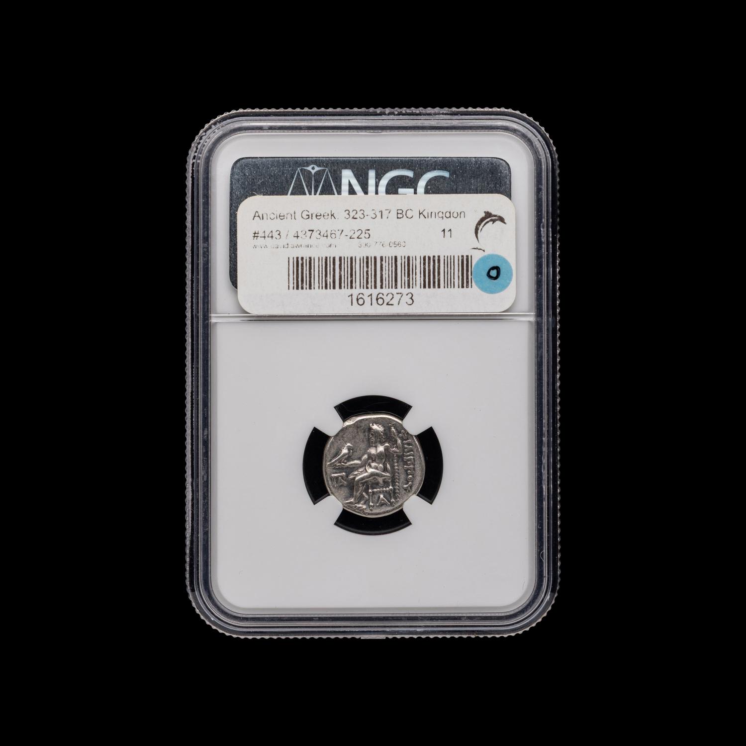 [ANCIENTS] MACEDONIAN KINGDOM. Philip III (323-317 BC). Ar Drachm. [NGC ChVF]