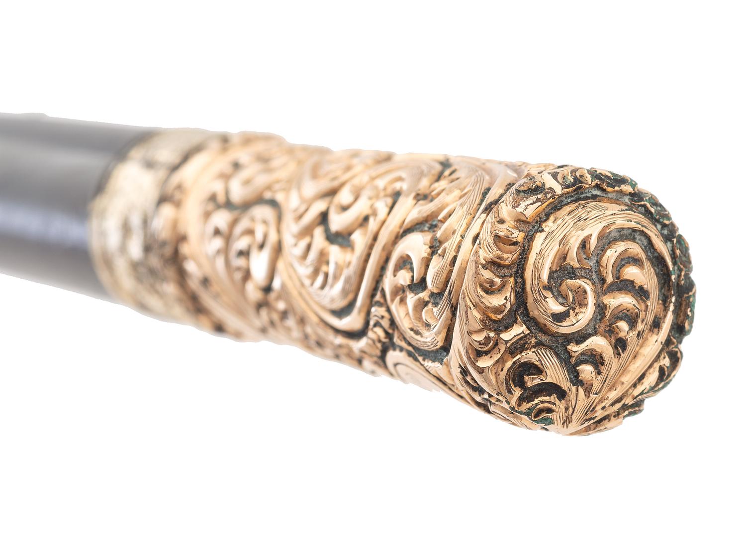 [CIVIL WAR]. Presentation cane identified to Confederate cavalry officer General William H. Jackson.
